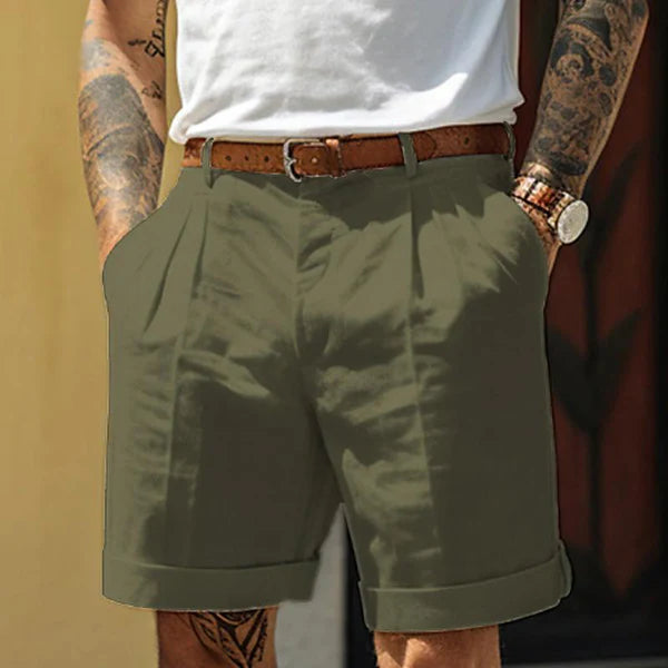 Men's Casual Solid Color Beach Shorts