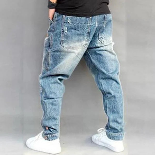 Vintage Loose Multi Pocket Jeans