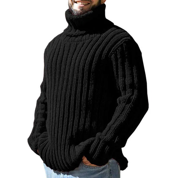 Casual Turtleneck Slim Fit Knit Sweater