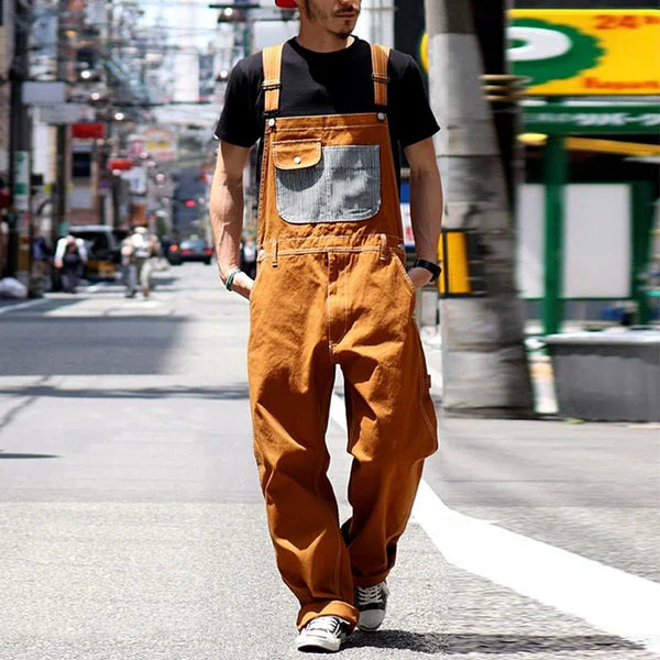 Casual Vintage Multi-pocket Cargo Overalls