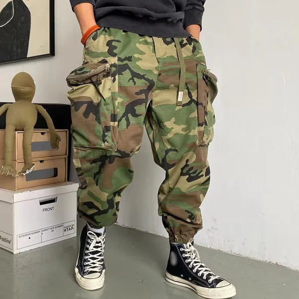 Vintage Loose Camo Big Pocket Cargo Pants