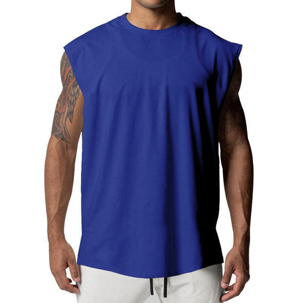 Solid Loose Sleeveless Sports Fitness Tank Top