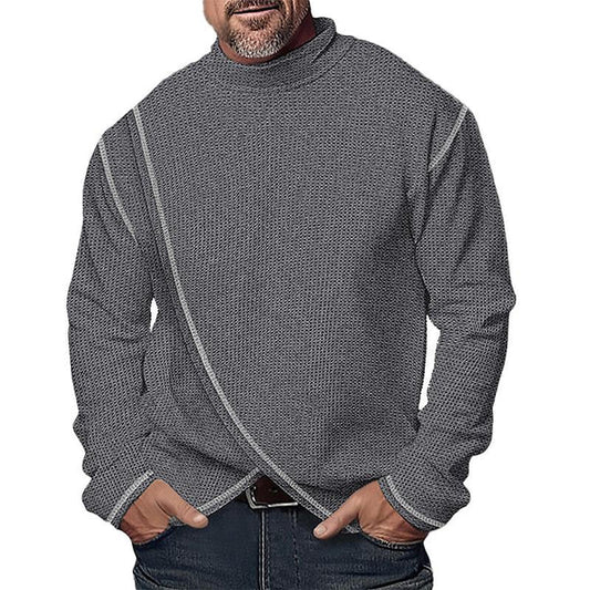 Turtleneck Long Sleeve Pullover T-shirt