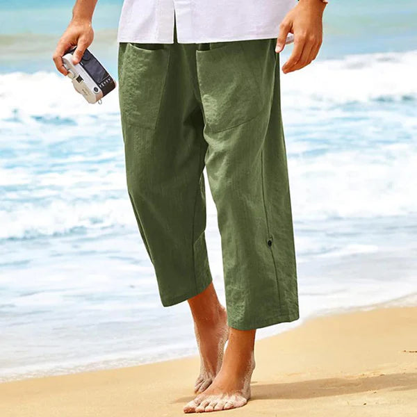 Casual Loose Pocket Beach Pants