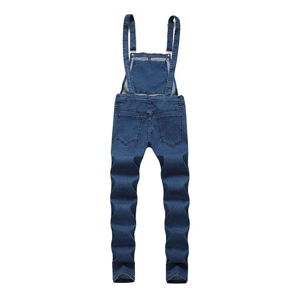 Vintage Washed Ripped Denim Overalls