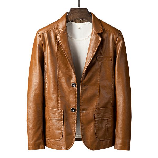 Vintage Motorcycle Leather Blazer