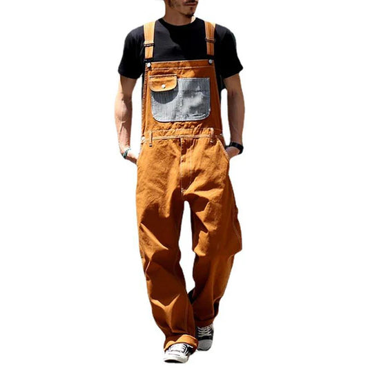 Casual Vintage Multi-pocket Cargo Overalls