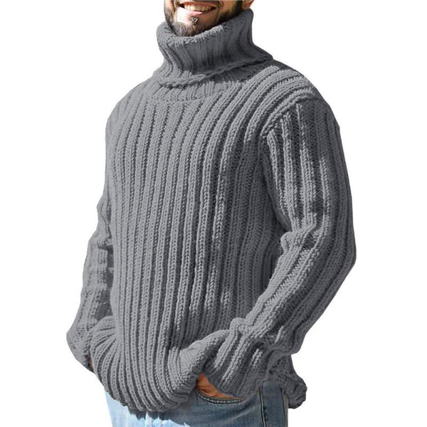 Casual Turtleneck Slim Fit Knit Sweater