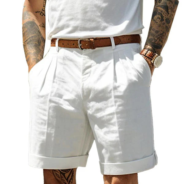 Men's Casual Solid Color Beach Shorts