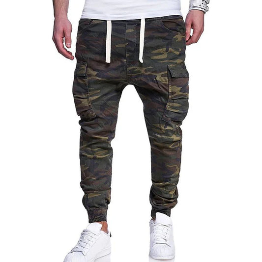 Casual Camouflage Print Pants