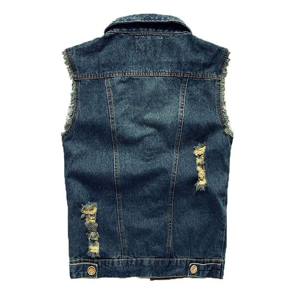 men's-casual-distressed-frayed-denim-vest