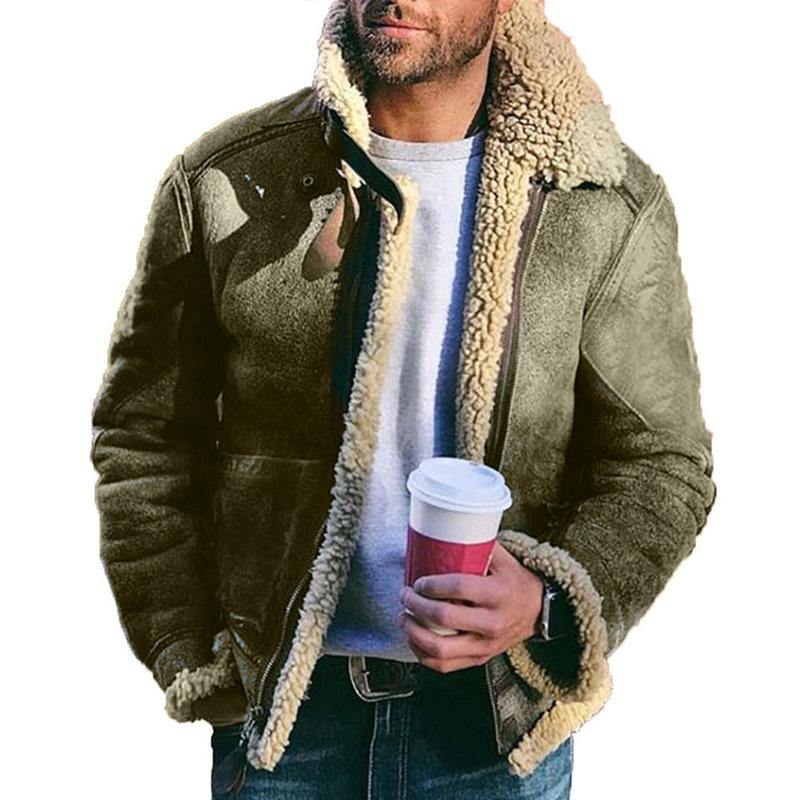 Retro Zipper Thickened Coat - DUVAL