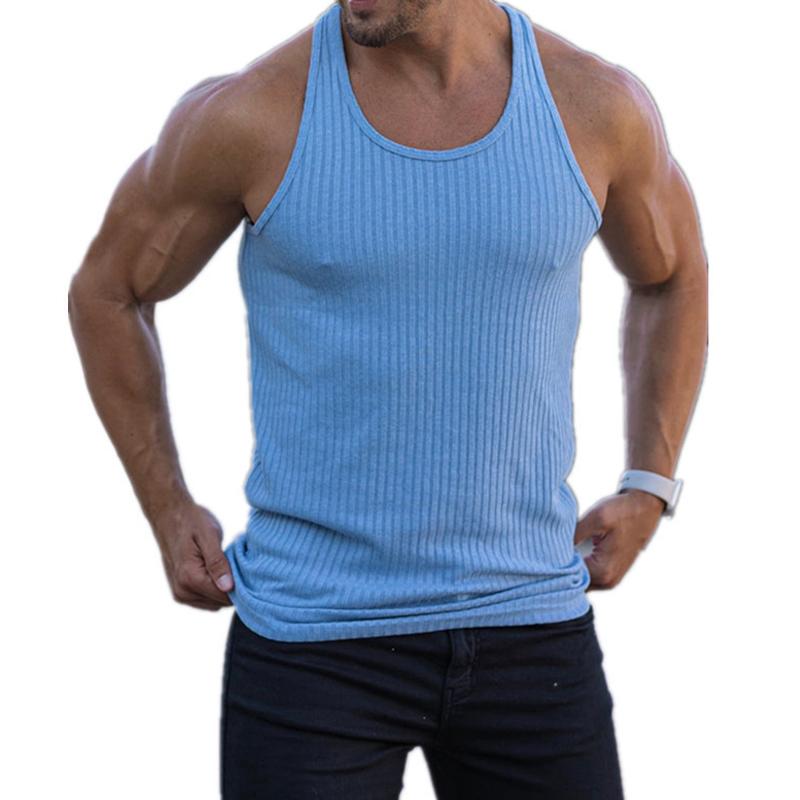 men's-knitted-vertical-stripe-athletic-fit-racerback-tank-top