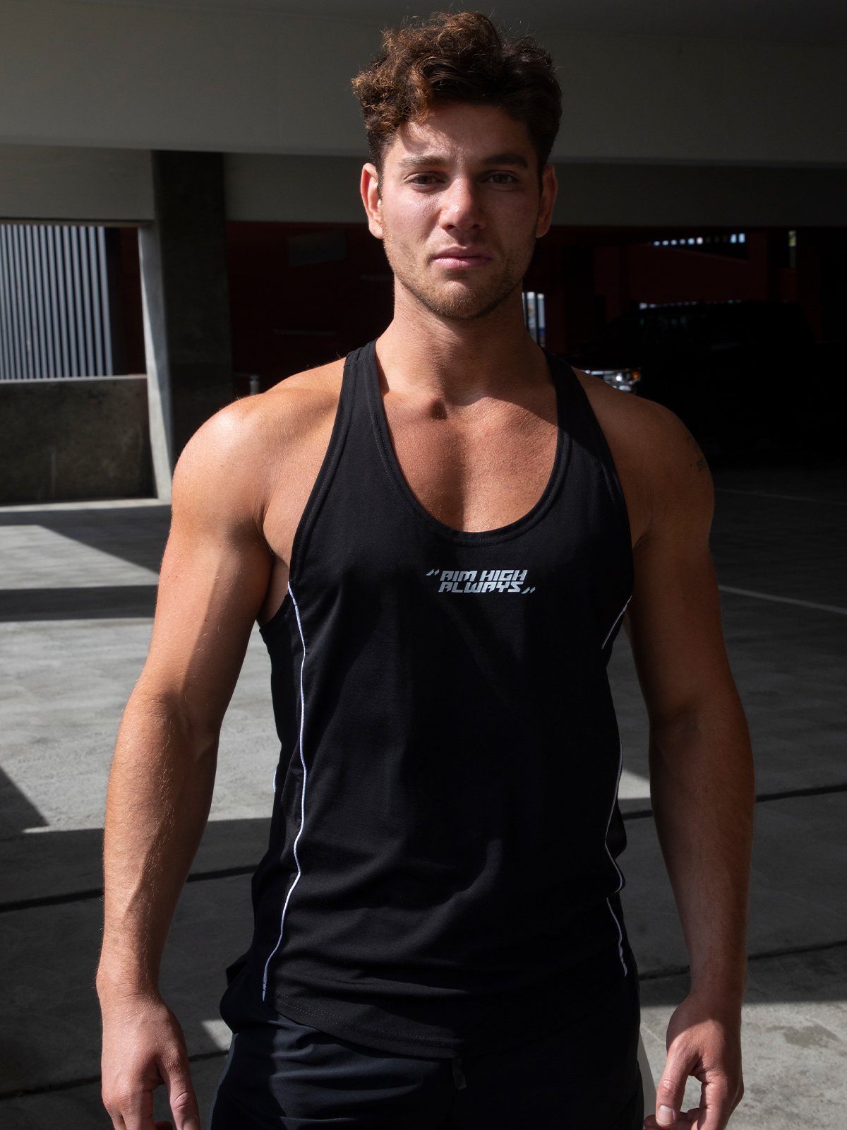 Quick Dry Train Stringer Stretch Tank