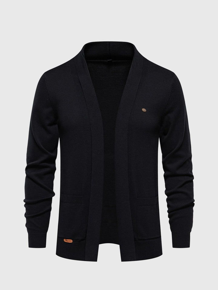 Knit Pocket Cardigan Sweater - DUVAL