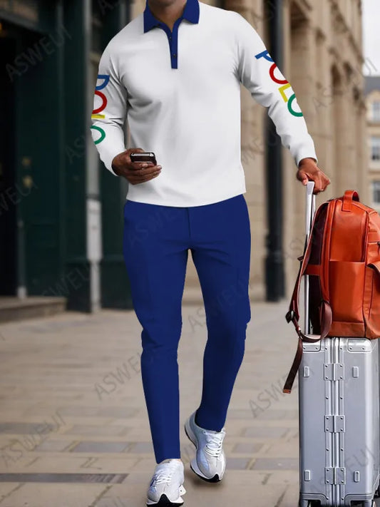 Long Sleeve Zipper Two-piece Set