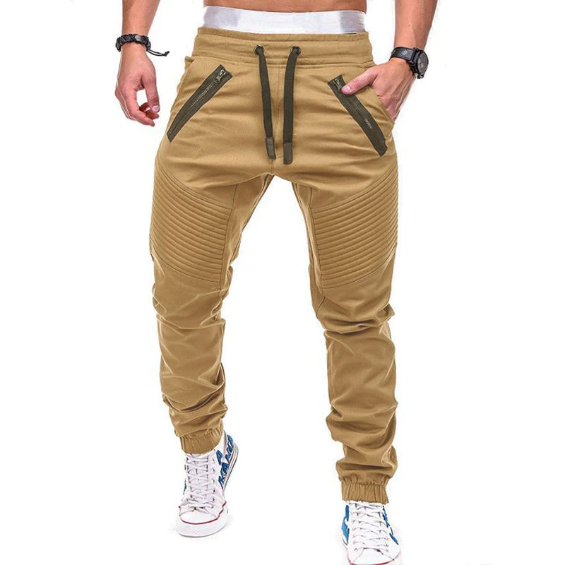 men's-casual-lace-up-elastic-waist-loose-sweat-pants