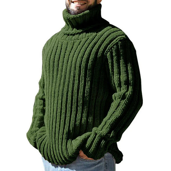 Casual Turtleneck Slim Fit Knit Sweater