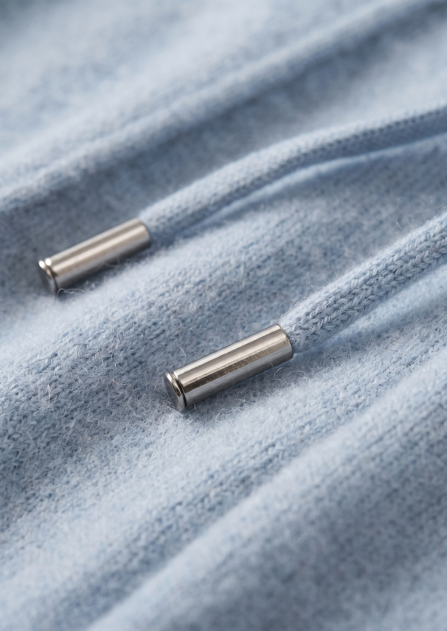 Pure Extra-Fine Merino Wool Light Blue Luzzo Set