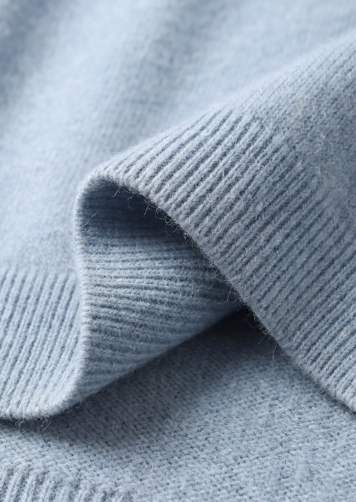Pure Extra-Fine Merino Wool Light Blue Luzzo Set