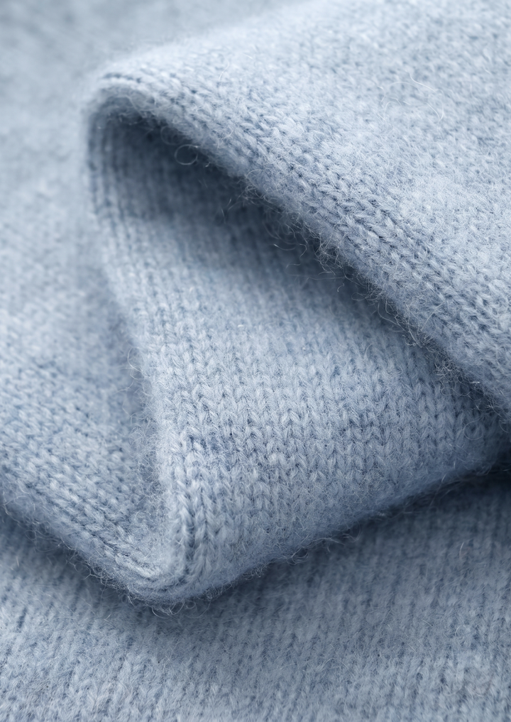 Pure Extra-Fine Merino Wool Light Blue Luzzo Set