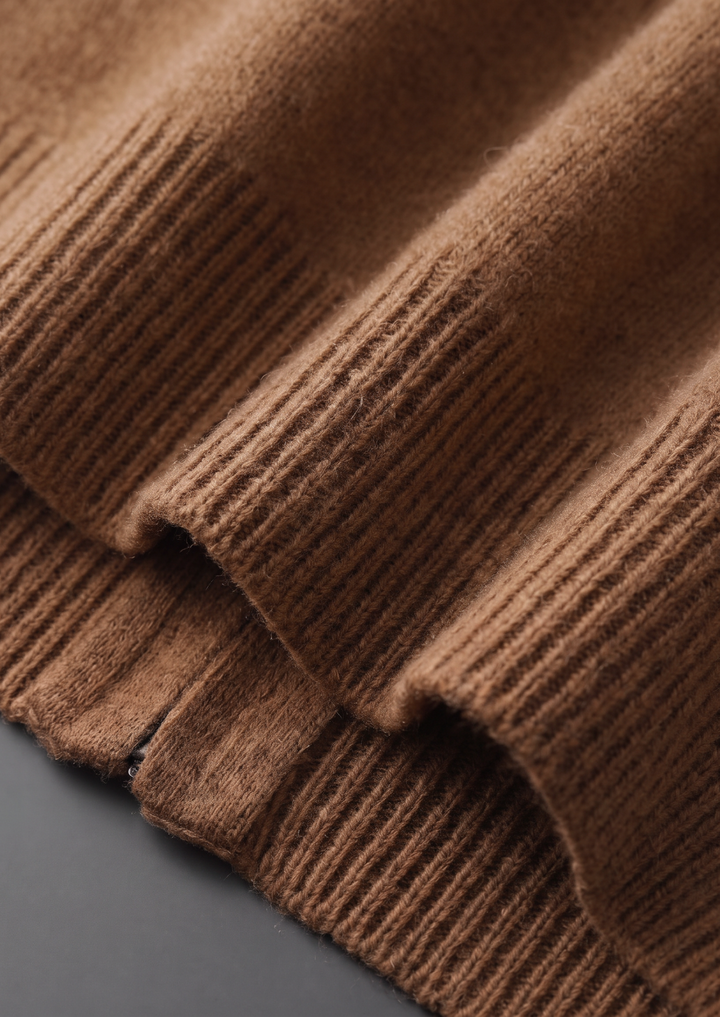 Pure Extra-Fine Merino Wool Caramel Luzzo Set