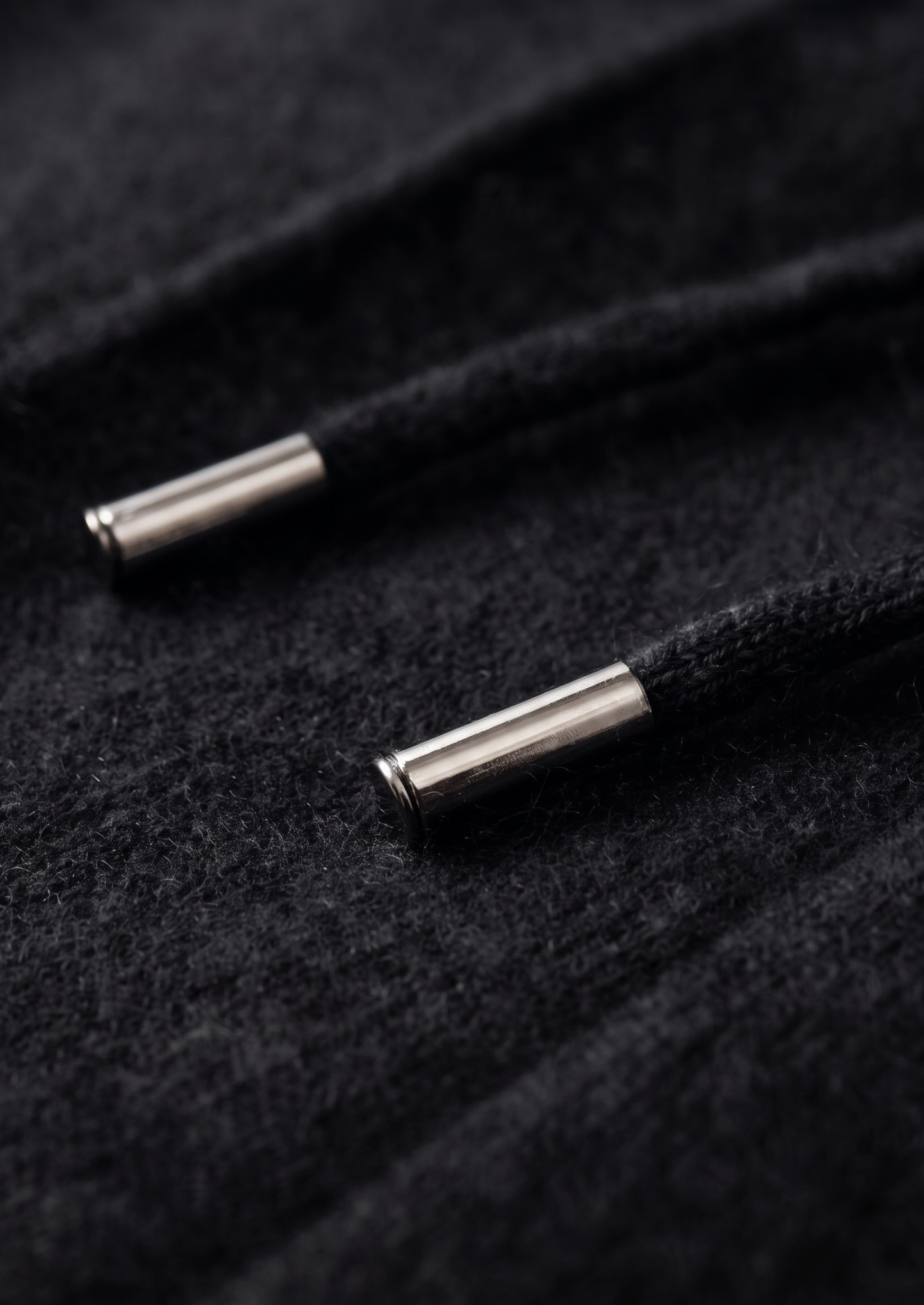 Pure Extra-Fine Merino Wool Black Luzzo Set