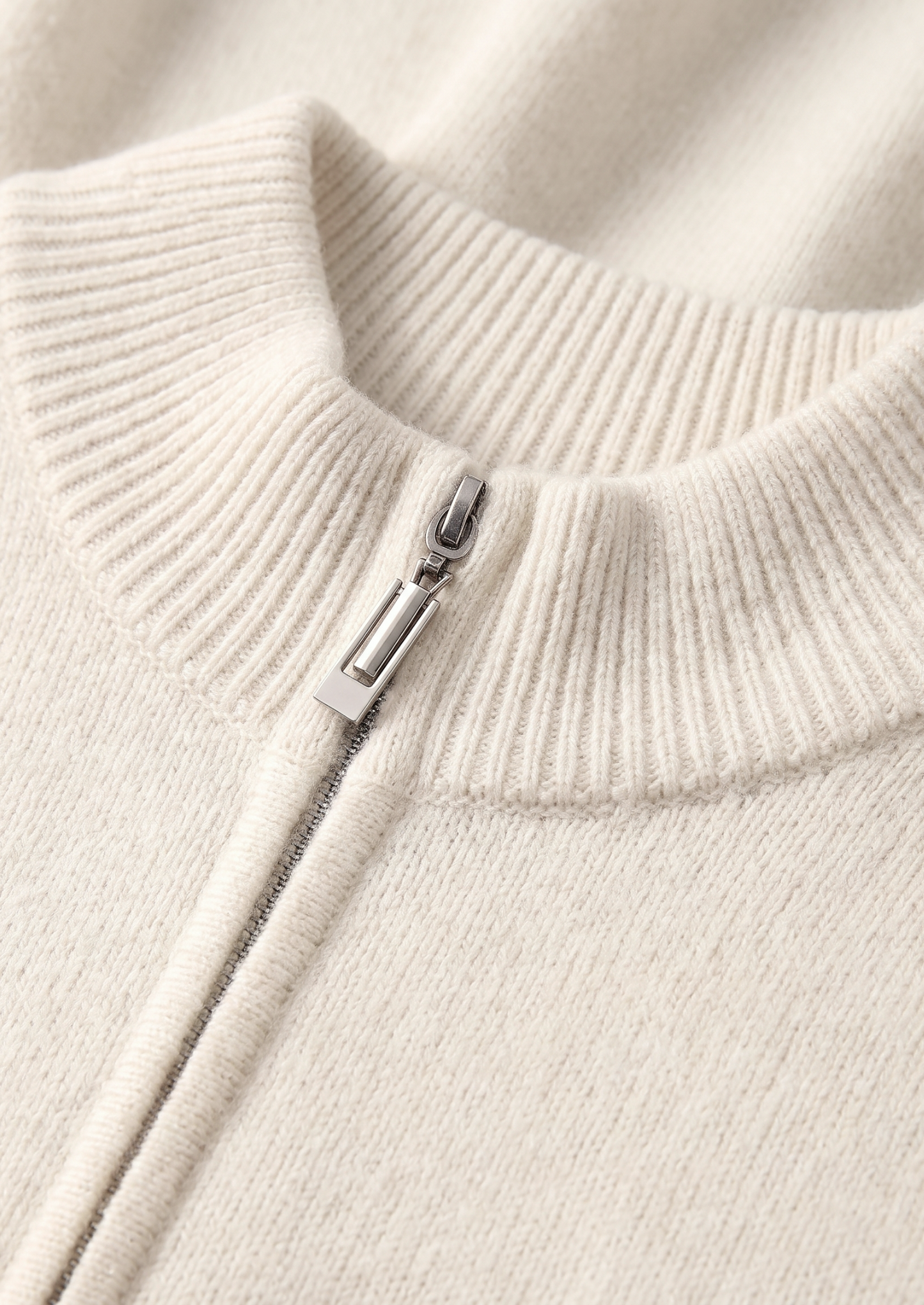 Pure Extra-Fine Merino Wool Cream White Luzzo Set