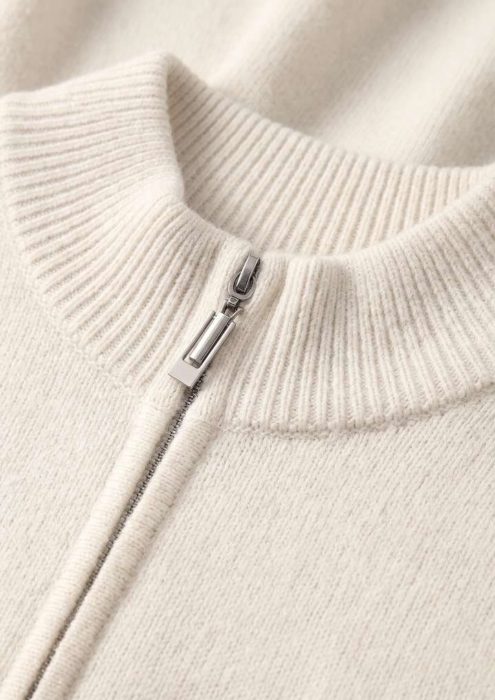 Pure Extra-Fine Merino Wool Cream White Luzzo Set