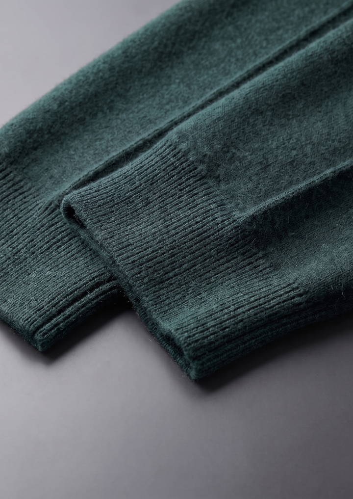 Pure Extra-Fine Merino Wool Sea Green Luzzo Set