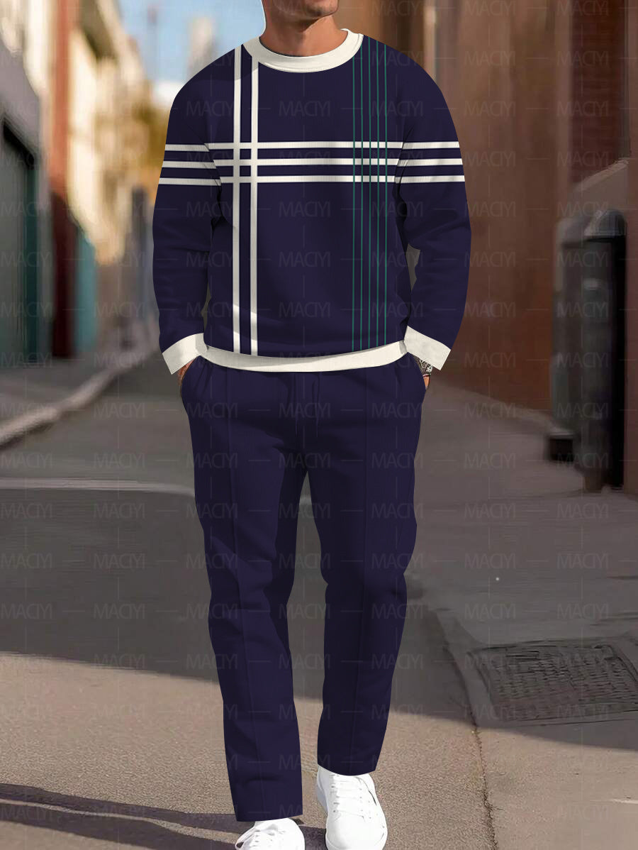 Long Sleeve Casual Two-piece Set - DUVAL