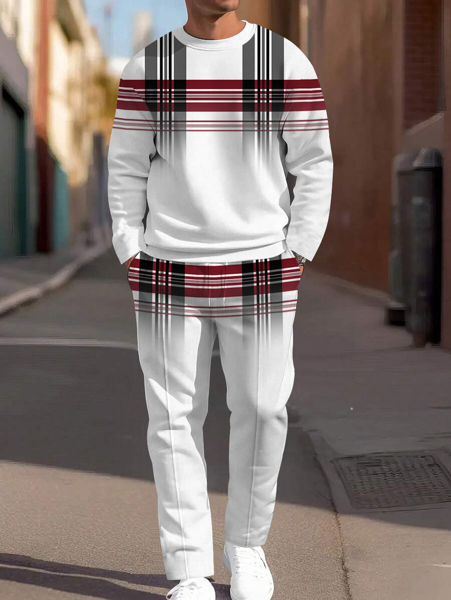 Long Sleeve Casual Two-piece Set - DUVAL
