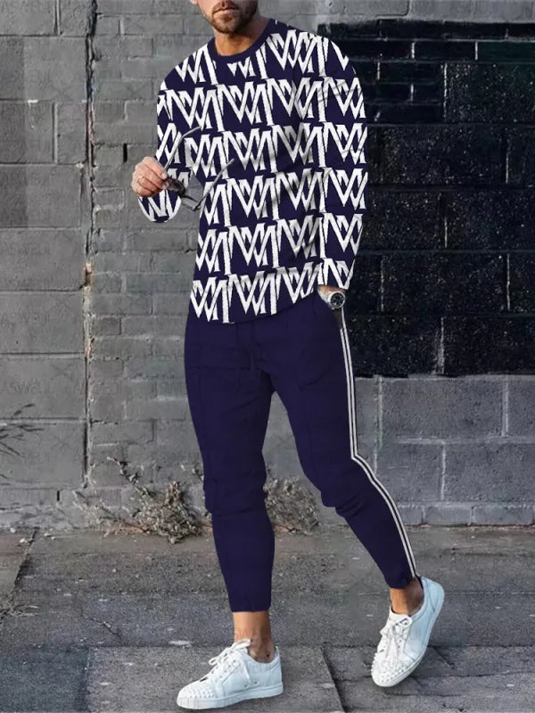 Long Sleeve Casual Two-piece Set - DUVAL