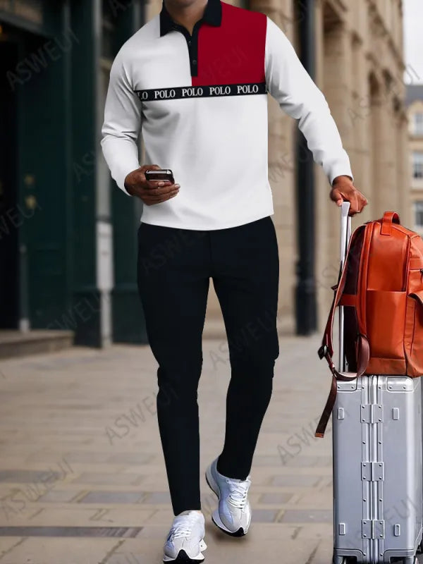 Long Sleeve Zipper Two-piece Set - DUVAL
