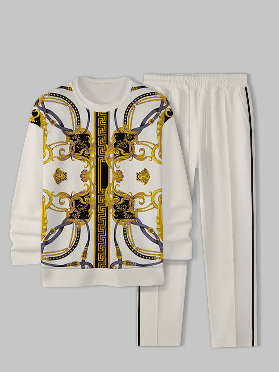 Long Sleeve Casual Two-piece Set - DUVAL
