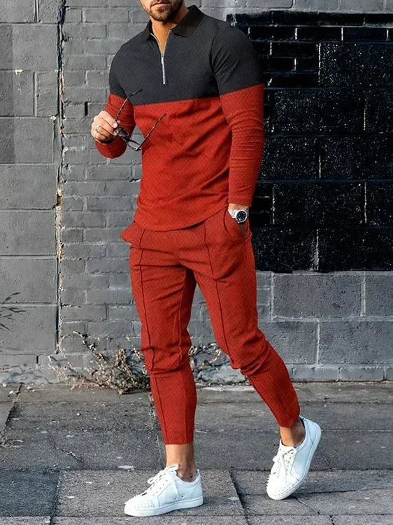 Long Sleeve Casual Two-piece Set - DUVAL