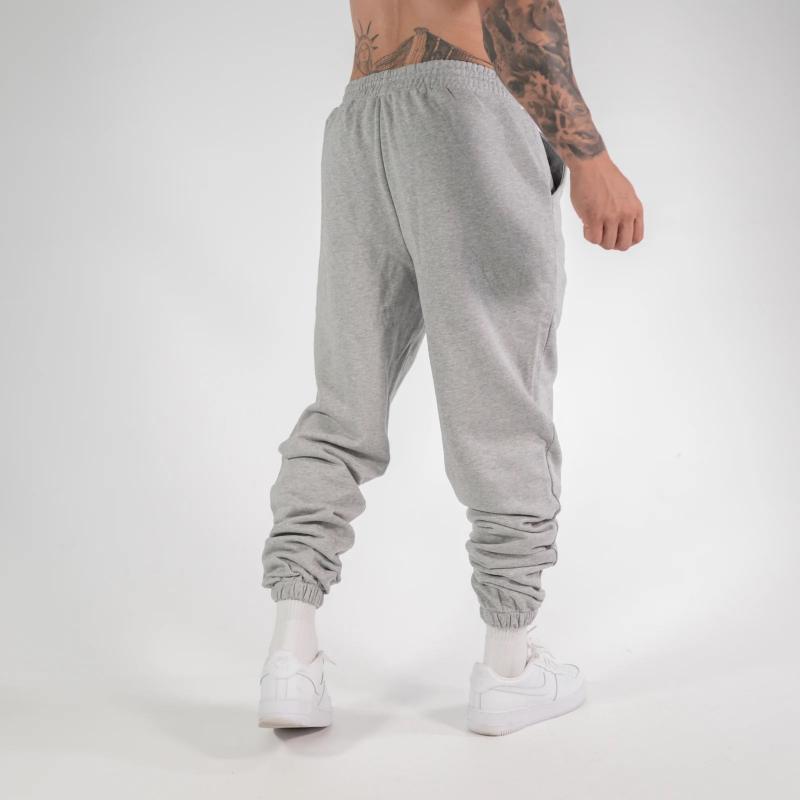 men's-solid-color-elastic-waist-casual-sports-pants