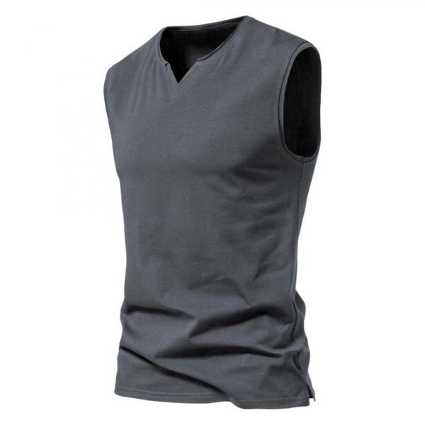 men's-solid-v-neck-tank-top