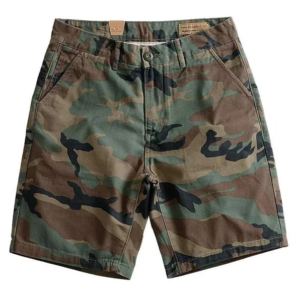 Camouflage Straight Cargo Shorts