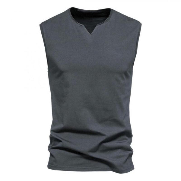 Solid V Neck Tank Top