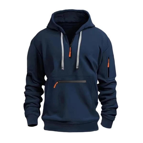 Casual Multi-pocket Loose Sports Hoodie