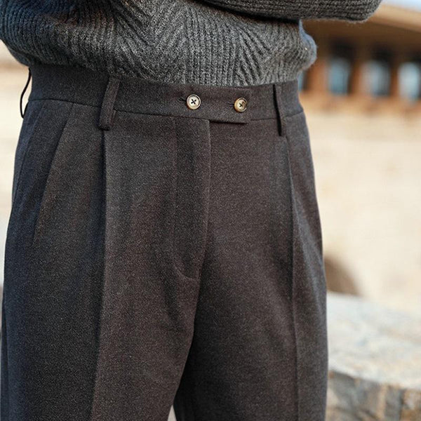 British Autumn And Winter Woolen Trousers