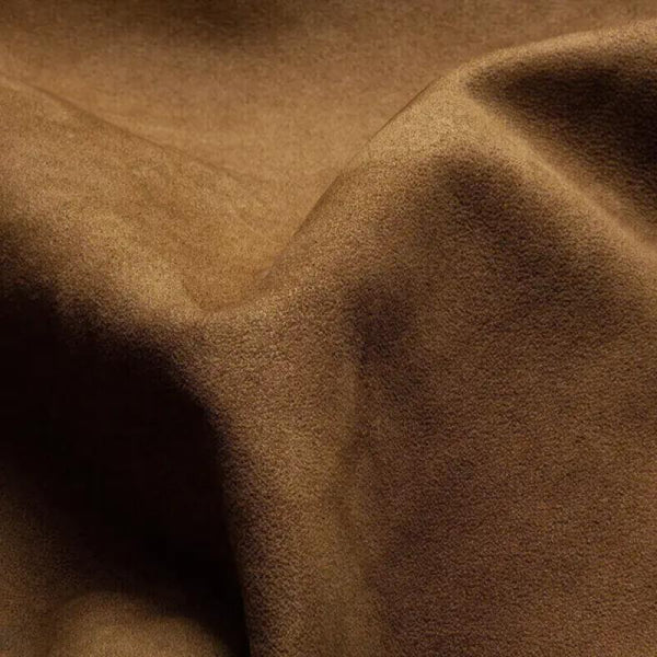 Colorblock Suede and Polar Fleece Lapel Mid-Length Coat - DUVAL