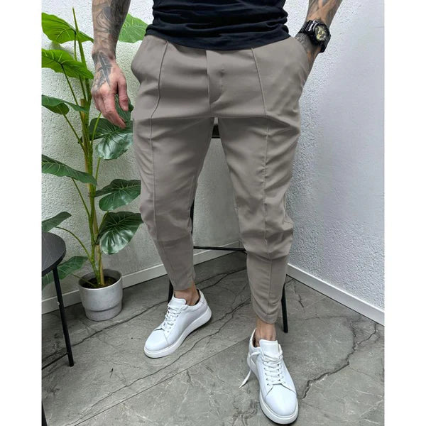 Casual Solid Color Drawstring Pants