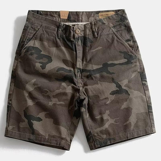 Camouflage Straight Cargo Shorts