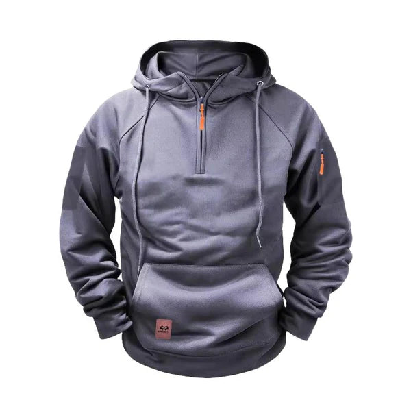 Solid Zip-Up Hoodie Raglan Sleeve Sweatshirt 58047289Y