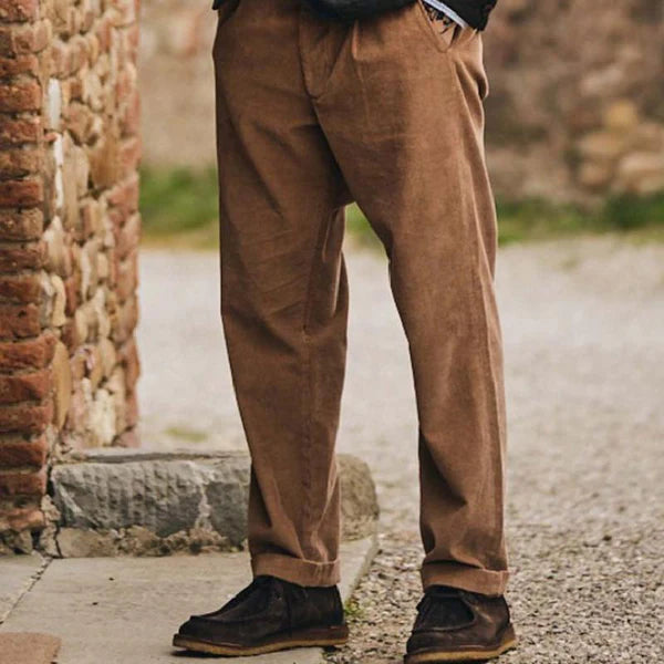 Classic Casual Pocket Corduroy Pants