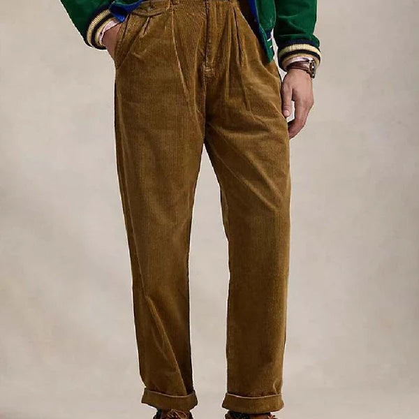 Classic Multi-Pocket Corduroy Casual Pants