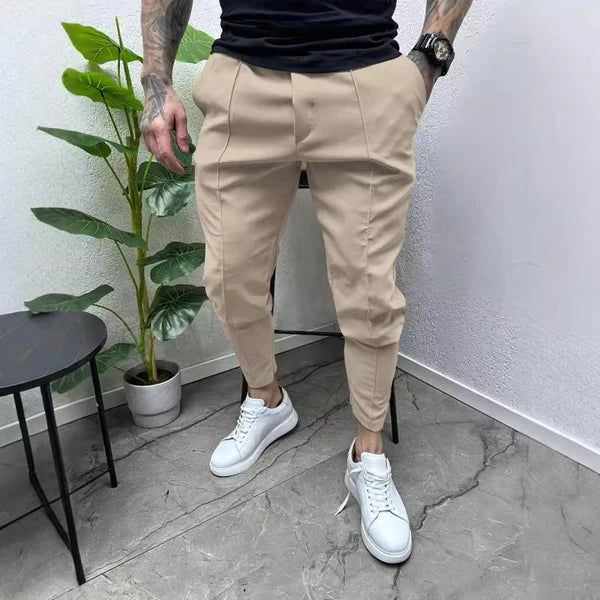 Casual Solid Color Drawstring Pants