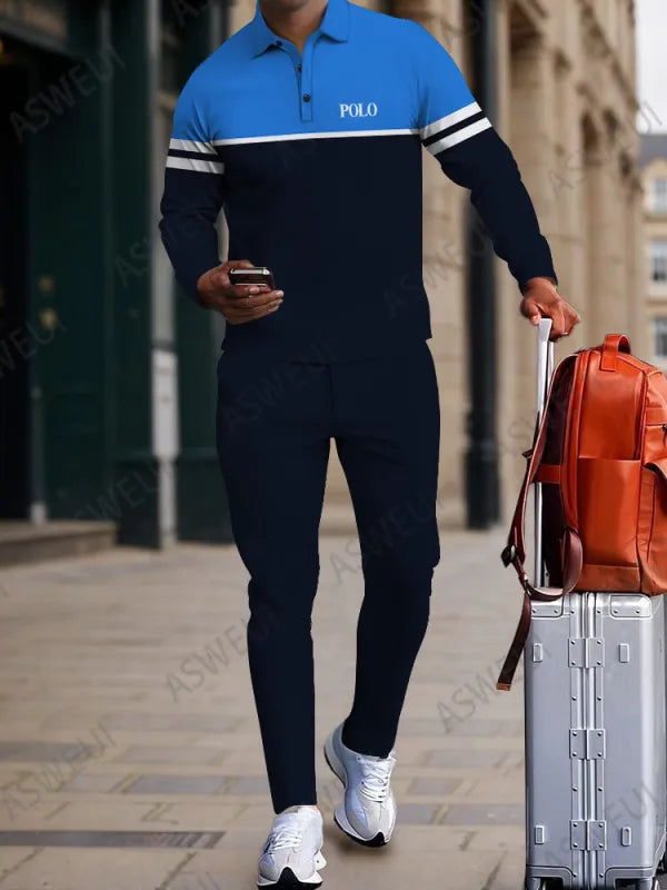Long Sleeve Zipper Two-piece Set - DUVAL